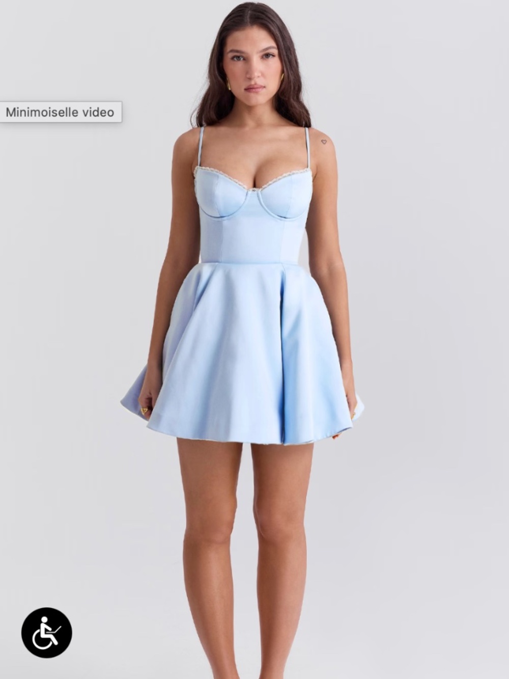🩵 House of CB “Minimoiselle Cinderella” Blue Mini Dress